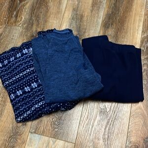 Women’s fleece layering set size medium